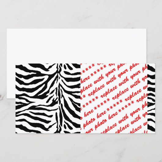 Zebra Skin Texture (Add/Change Background Color) (Front/Back)