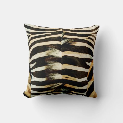 Zebra Skin Throw Pillow