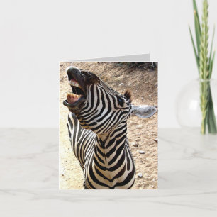 Zebra Smile Notecard