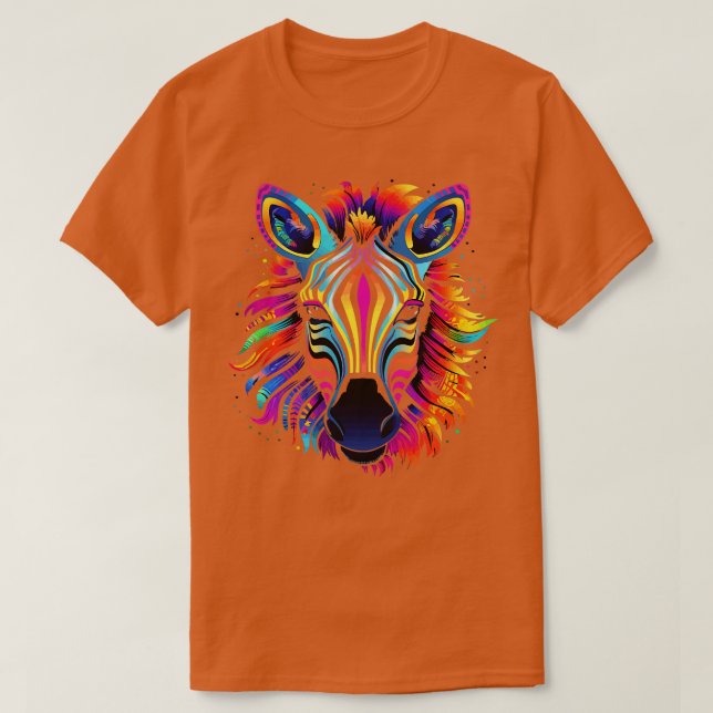 Zebra Smiling T-Shirt (Design Front)