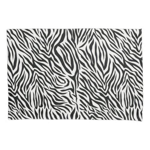 Zebra Standard Size Pillow Case Pair