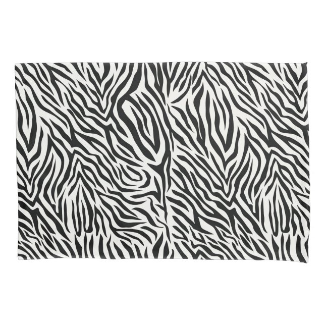 Zebra Standard Size Pillow Case Pair (Front-Left)