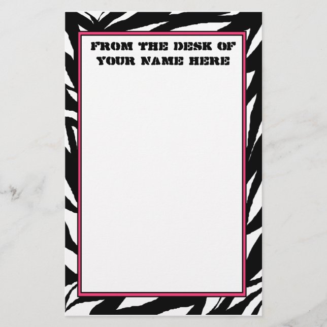 Zebra Stationery (Front)