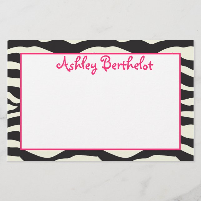 Zebra Stationery (Front)