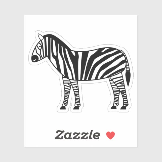 Zebra Sticker (Sheet)