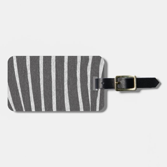 Zebra Strip Collection Luggage Tag (Front Horizontal)