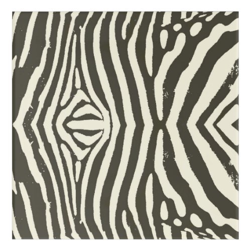 Zebra Stripe Animal Print Pattern Acrylic Print