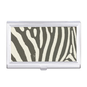 Zebra Stripe Animal Print Pattern Business Card Case