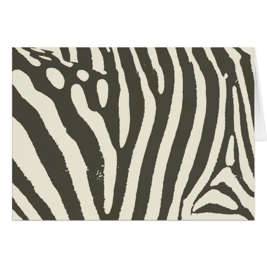 Zebra Stripe Animal Print Pattern Cards (Front Horizontal)