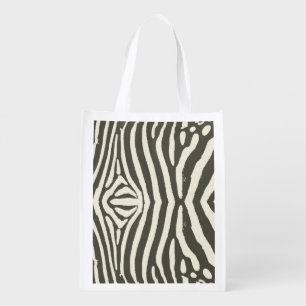 Zebra Stripe Animal Print Pattern Grocery Bag