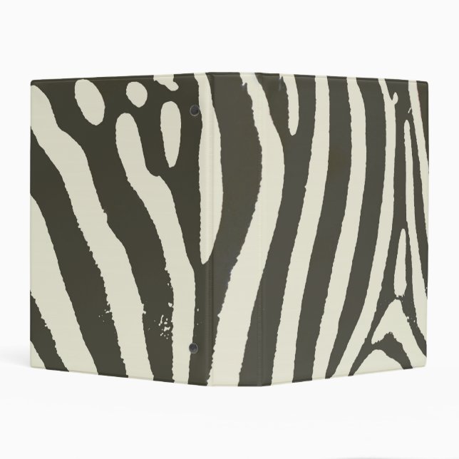 Zebra Stripe Animal Print Pattern Mini Binder (Background)