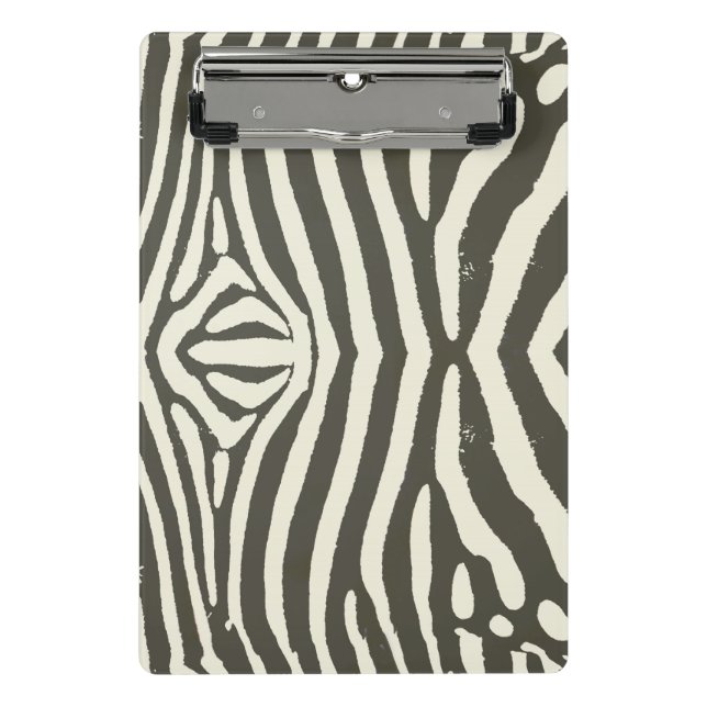 Zebra Stripe Animal Print Pattern Mini Clipboard (Front)