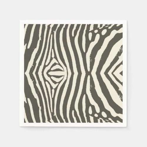 Zebra Stripe Animal Print Pattern Napkins