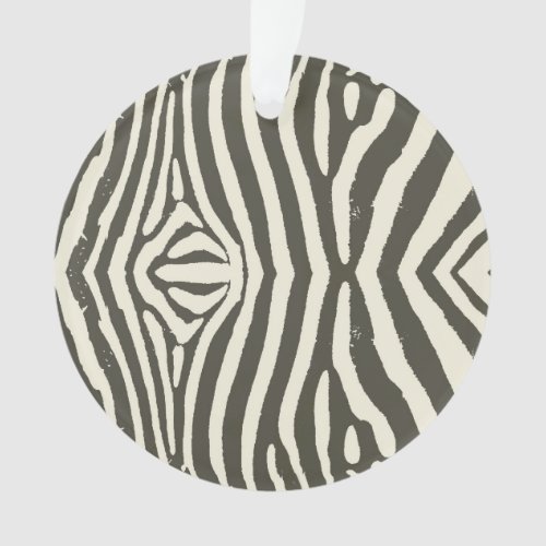 Zebra Stripe Animal Print Pattern Ornament