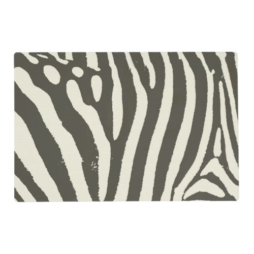 Zebra Stripe Animal Print Pattern Placemat