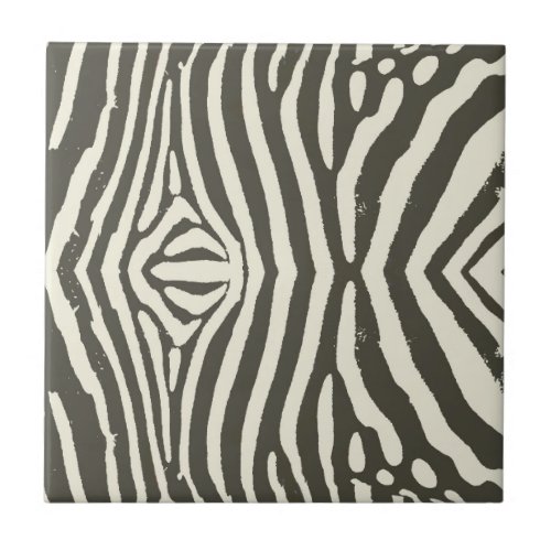 Zebra Stripe Animal Print Pattern Tile