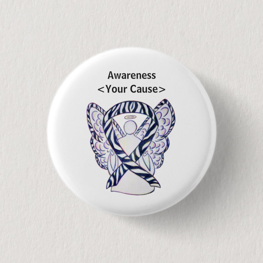 Zebra Stripes Awareness Ribbon Meaning For Rare Disease And Gifts ...