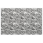 Zebra Stripe Black and White Fabric