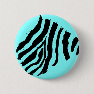 Zebra Stripe Button (Blue Mango)