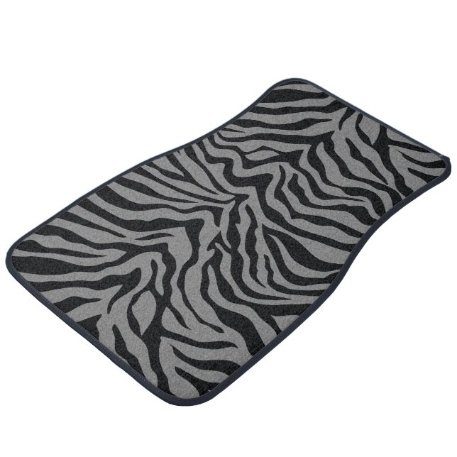 Zebra Stripe Car Mats (Angled)