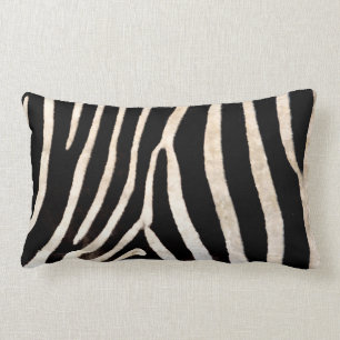 Zebra Stripe/Hide Throw Pillow, Lumbar Pillow