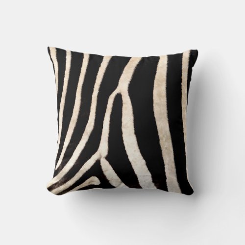 Zebra StripeHide Throw Pillow Square Throw Pillow