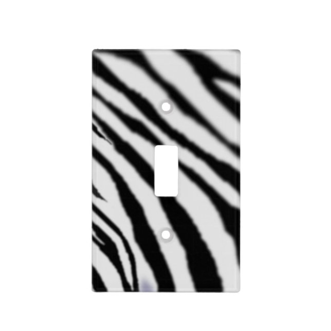 Zebra Stripe Light Switch Cover (Front)
