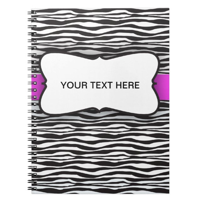 Zebra Stripe Notebook (Front)