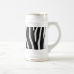 Zebra Stripe Pattern Beer Stein