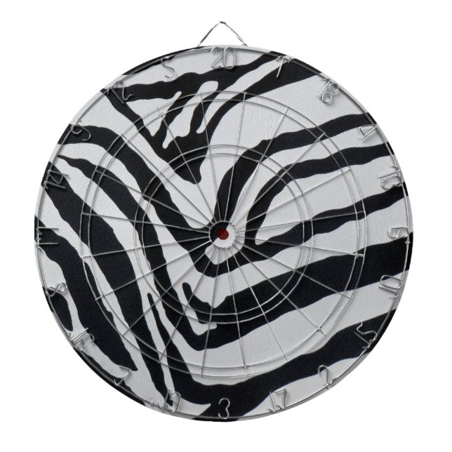 Zebra stripe pattern dart board (Front)