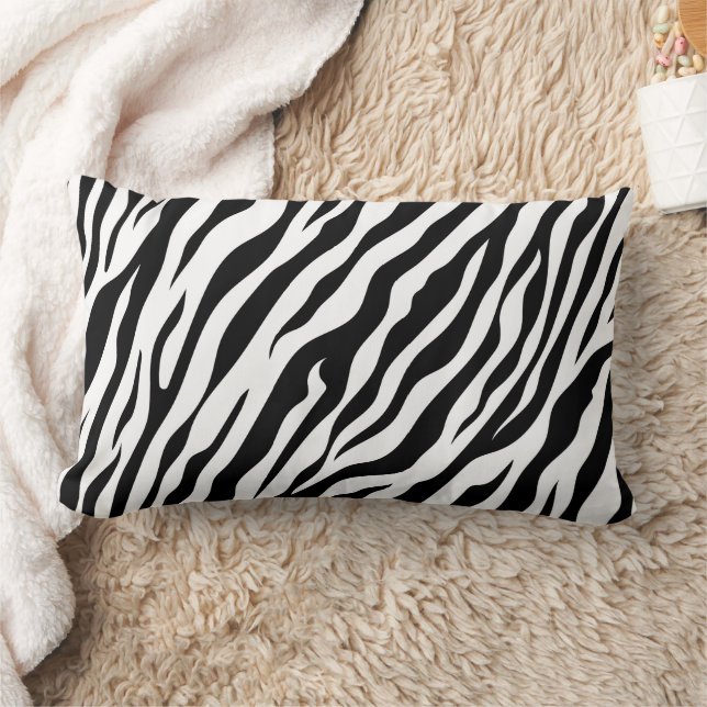Zebra stripe pattern lumbar pillow (Blanket)