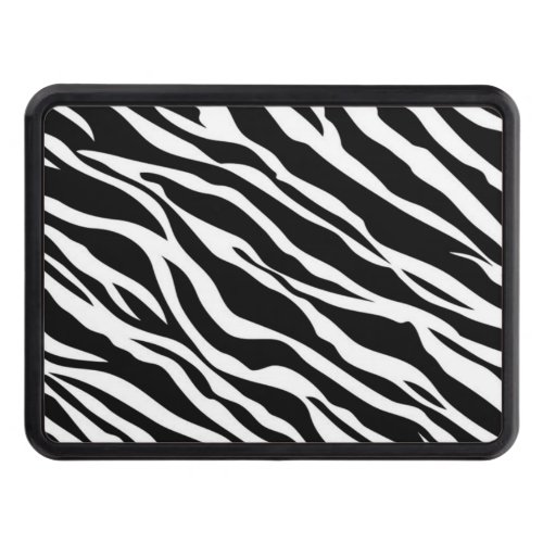 Zebra Stripe Pattern Trailer Hitch Cover