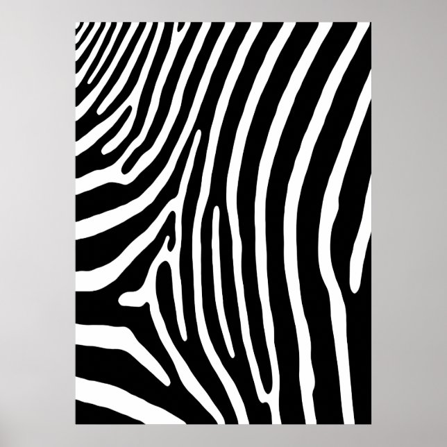 Zebra Stripe Print (black & white) (Front)