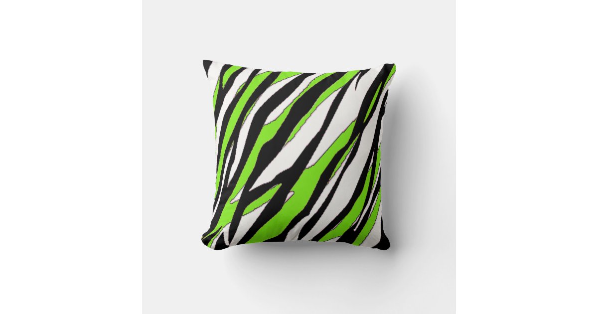 Zebra Stripe Throw Pillow Zazzle