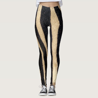 Zebra Stripe Wildlife Animal Print Leg stockings Leggings