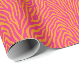 Zebra Striped Change to Any Colors Wrapping Paper