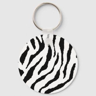 Zebra Striped Keychain