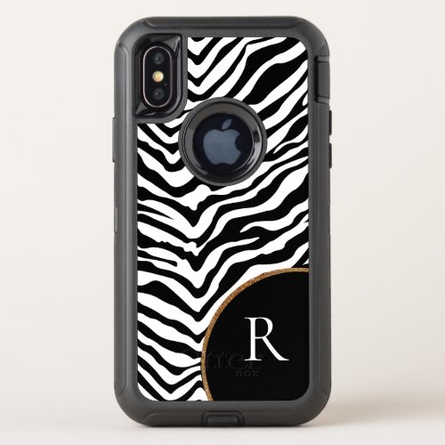 Zebra Striped Otterbox iPhone X Case