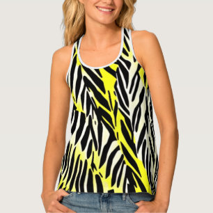 Zebra striped tank top