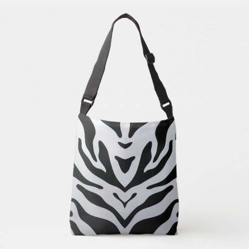 ZEBRA STRIPES ABSTRACT CROSSBODY BAG