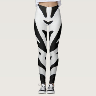 ZEBRA STRIPES ABSTRACT LEGGINGS