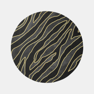 Zebra Stripes: Abstract Monochrome Seamless. Rug