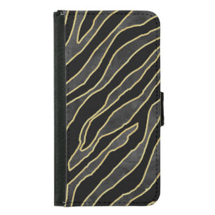 Zebra Stripes: Abstract Monochrome Seamless. Samsung Galaxy S5 Wallet Case