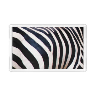 Zebra stripes acrylic tray