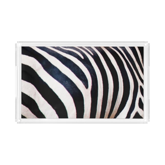 Zebra stripes acrylic tray (Front)