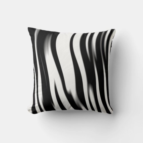 Zebra Stripes African Horse Wildlife Throw Pillow
