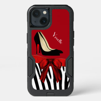 Zebra Stripes and Heels Otterbox iPhone 13 Case