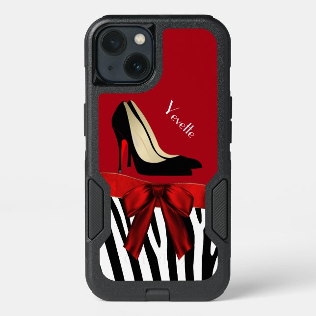 Zebra Stripes and Heels Otterbox Samsung Note 5 (Back)