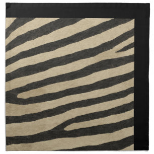 Zebra Stripes Animal Hair Cloth Napkin