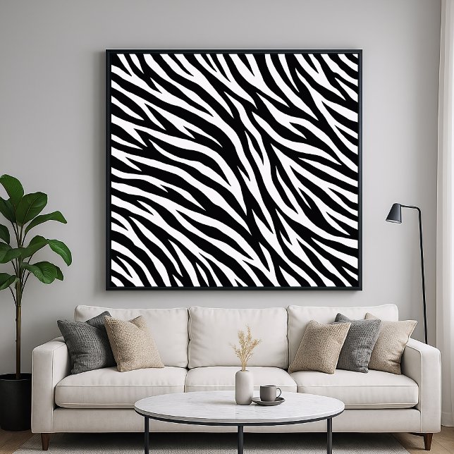 Zebra Stripes Animal Pattern Poster (Creator Uploaded)
